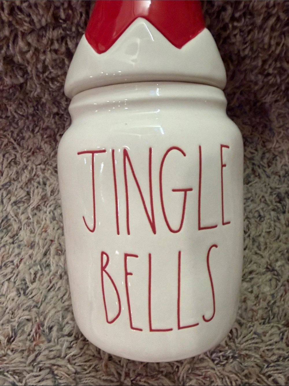 Rae Dunn JINGLE BELLS canister